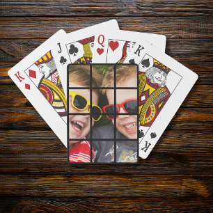 Modern Personalised Photo Playing Cards