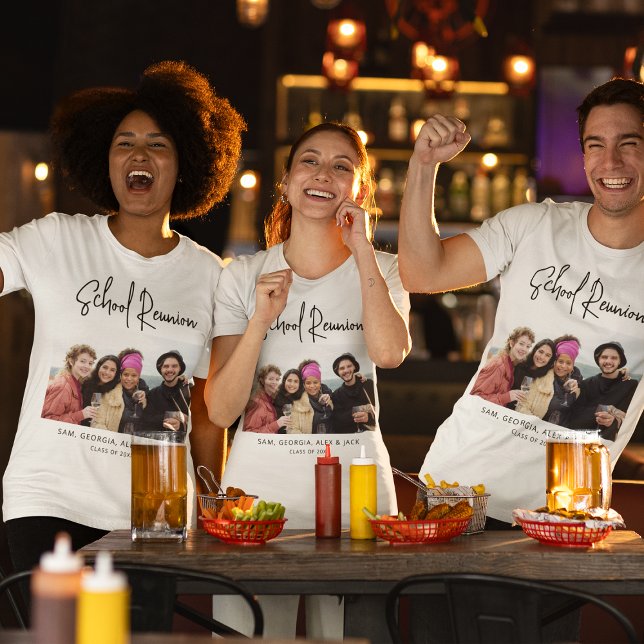 Modern Personalised Photo School Reunion Tri-Blend Shirt (Creator Uploaded)