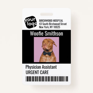 Modern Personalised Physician Assistant ID Card ID Badge