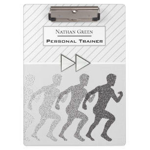 Modern Personalised Professional Personal Trainer Clipboard