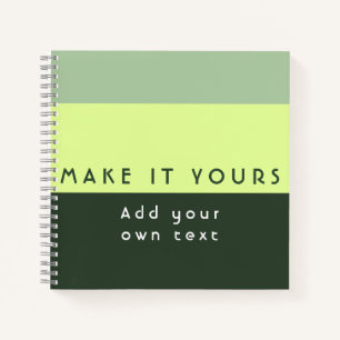 Modern Personalised Quote Print Notebook