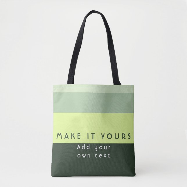 Modern Personalised Quote Print Tote Bag (Front)