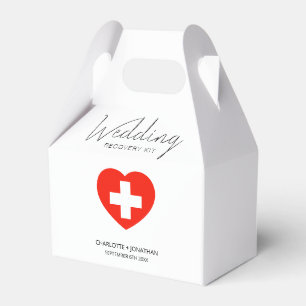 Modern Personalised Recovery Kit Wedding Favour Box