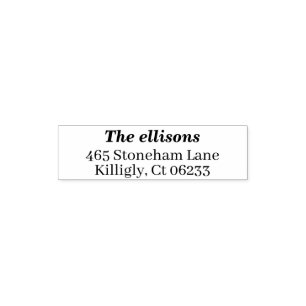 Modern Personalised Return Address  Wedding Self-inking Stamp