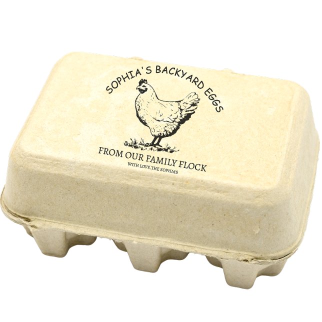 Modern Personalised Rustic Farm Name With Love Rubber Stamp (Customized family farm business name )