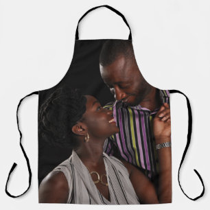Modern Personalised Simple Photo Apron