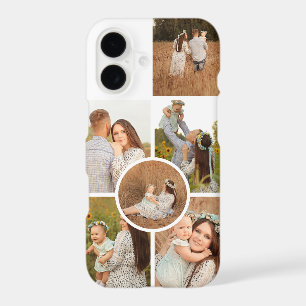Modern Personalised Six Photo Collage 