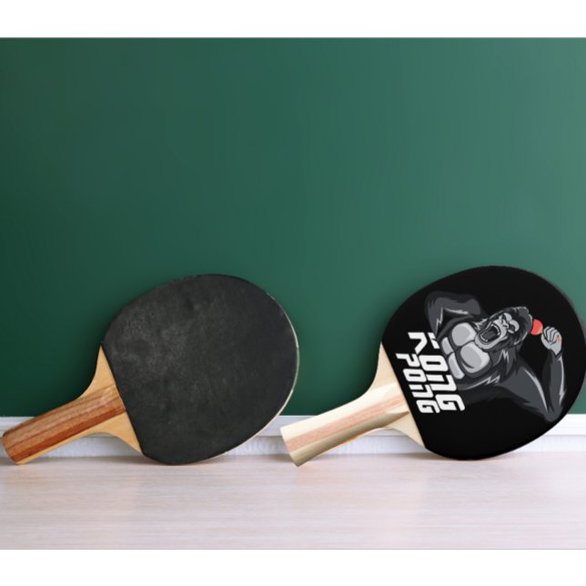 Modern Personalised Table Tennis Angry Gorilla Ping Pong Paddle (personalized ping pong paddle)
