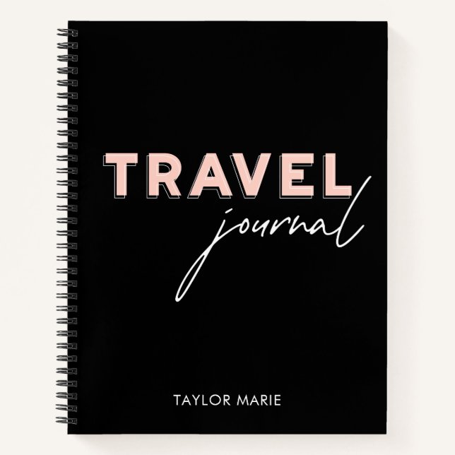 Modern Personalised Travel Journal (Front)