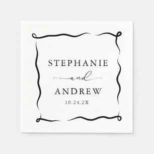  Modern Personalised Wedding Cocktail Napkins