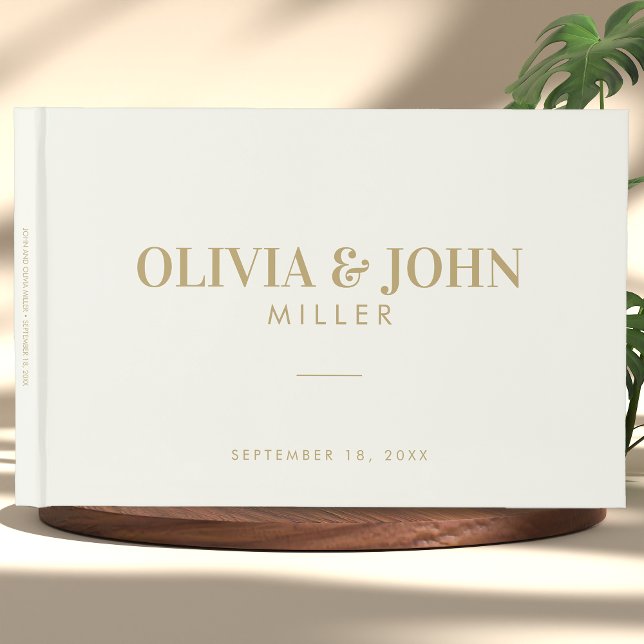 Modern Personalised With Name Wedding Reception Guest Book (Creator Uploaded)