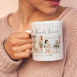 Modern Personalized Best Friends Forever | 2 Photo Coffee Mug<br><div class="desc">Celebrate the ultimate friendship bond this Galentine's Day with our stylish modern 2-photo mug. Perfect for your best friend, this mug showcases the phrase "BEST FRIENDS FOREVER AND THEIR NAMES" alongside two of your favorite family pictures. Personalize it even further by easily editing the text and customizing the font styles,...</div>