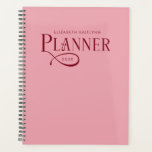 Modern Personalized Burgundy and Pink Planner<br><div class="desc">Stay organized in style with this Modern Personalized Burgundy and Pink Planner Planner, designed for those who love clean lines, simple layouts, and timeless elegance. The bold monochrome design makes this planner both sophisticated and versatile - perfect for work, school, or everyday life. Personalize the cover with your name, initials,...</div>