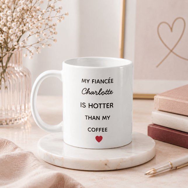 Modern Personalized Fiancée Coffee Mug (Creator Uploaded)