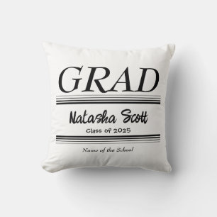 Modern Personalized grad school Graduation Cushion