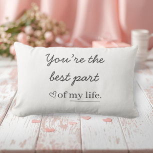 Modern Personalized Love Quote  Lumbar Cushion