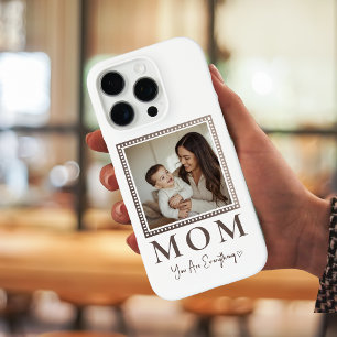 Modern Personalized Mom Photo Phone Case