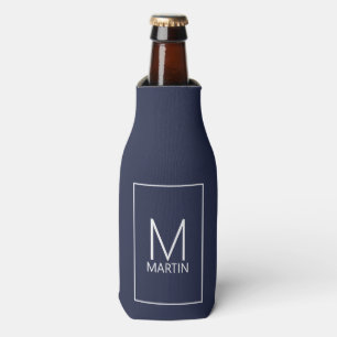 Modern Personalized Monogram and Name Bottle Coole Cooler