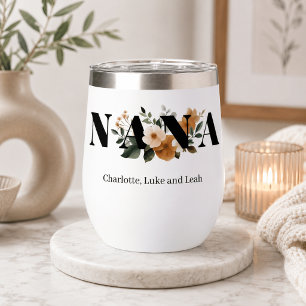 Modern Personalized Nana Floral Gift