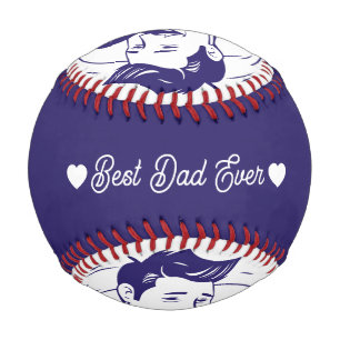 Modern Personalized Photo And Text on Baseball