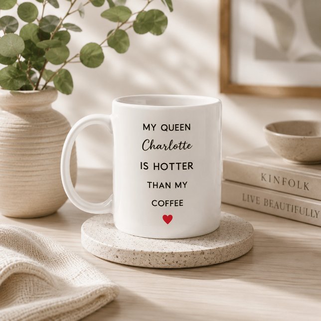 Modern Personalized Queen Coffee Mug (Creator Uploaded)