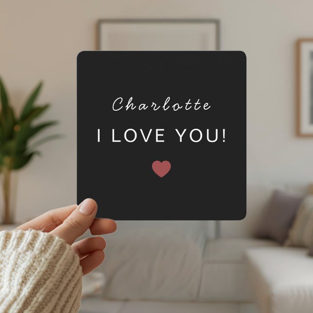 Modern Personalized Valentine Card – I Love You (Creator Uploaded)