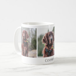Modern Pet Dog Custom Photo Collage Coffee Mug