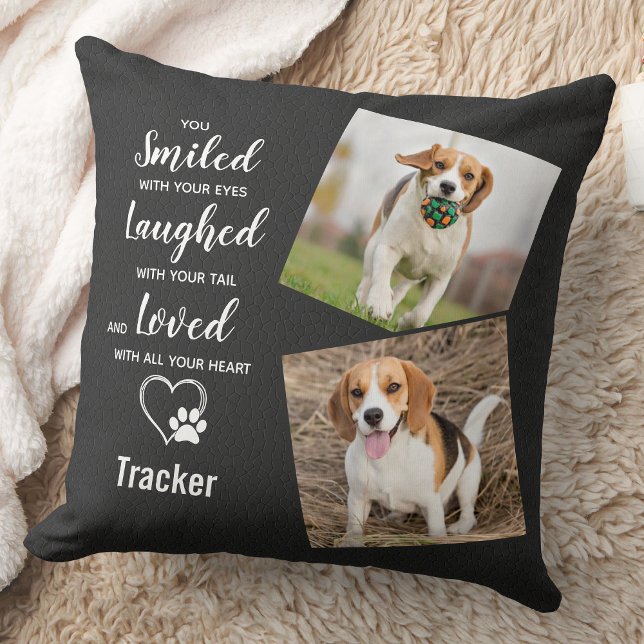 Modern Pet Memorial Personalised Remembrance Photo Cushion (Creator Uploaded)