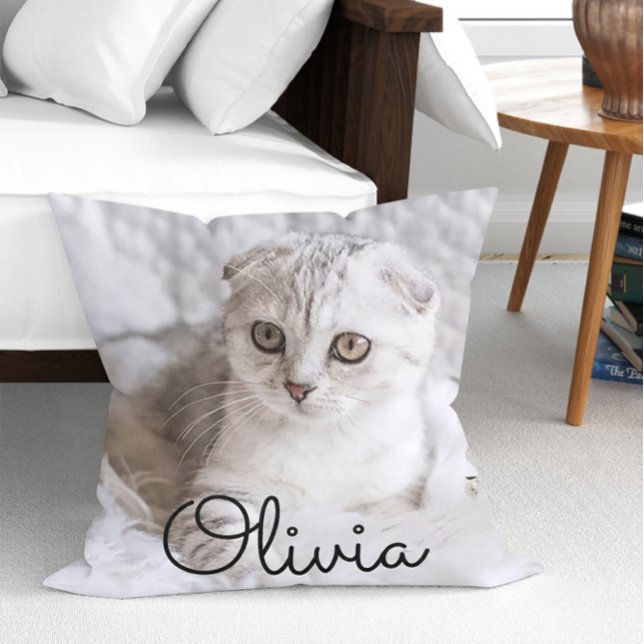 Modern Pet Photo Custom Cushion (Creator Uploaded)