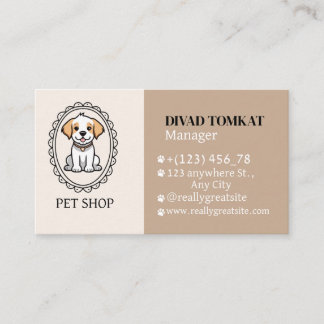 Modern Pet Shop Business Cards