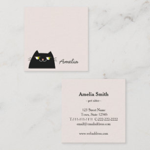 Modern Pet Sitter Business Card Minimal