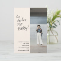 Modern Photo 21st Birthday Bash Party
