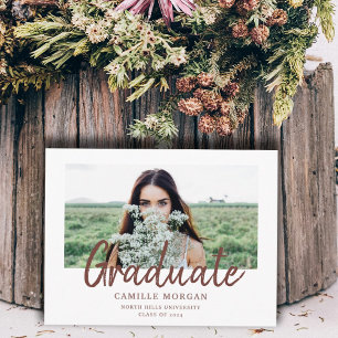 Modern Photo Announcement 2024 Postcard