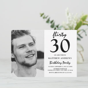 Modern Photo   Any Age   Birthday Invitation