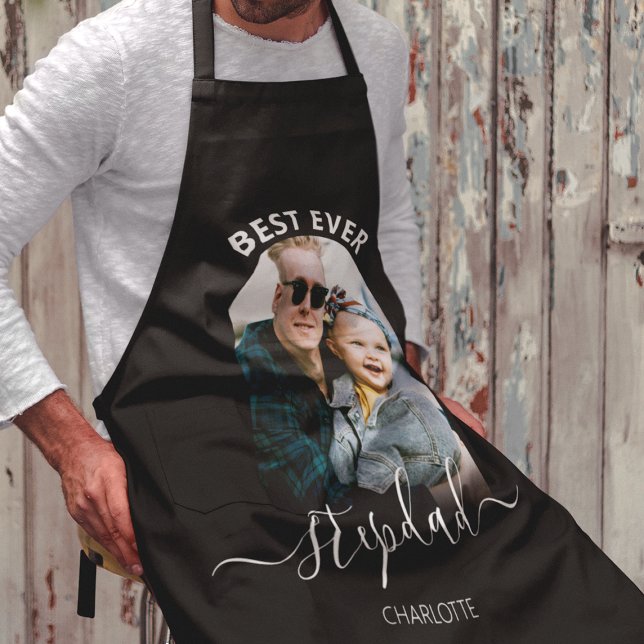 Modern Photo Arch | Best Ever Stepdad Apron (Creator Uploaded)