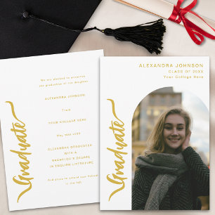 Modern Photo Arch Graduation Announcement