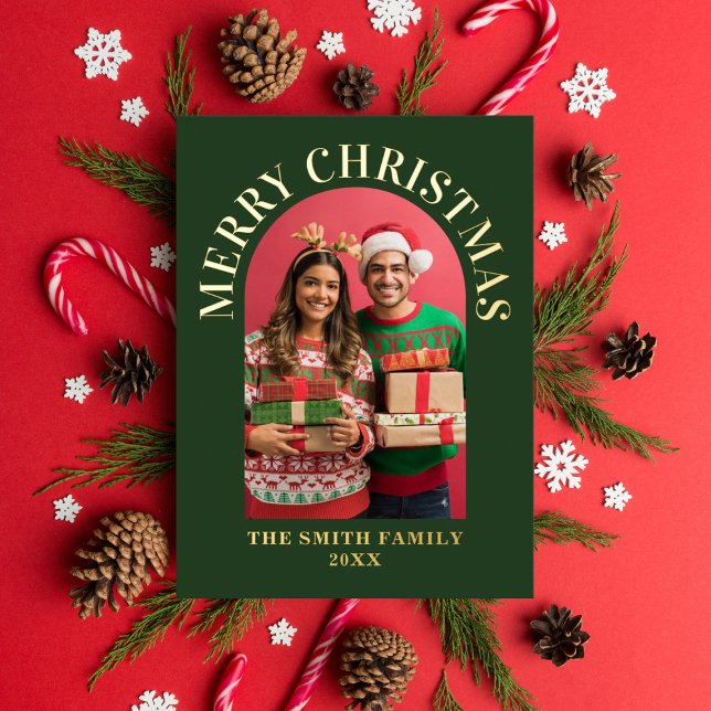 Modern Photo Arch Merry Christmas (Creator Uploaded)