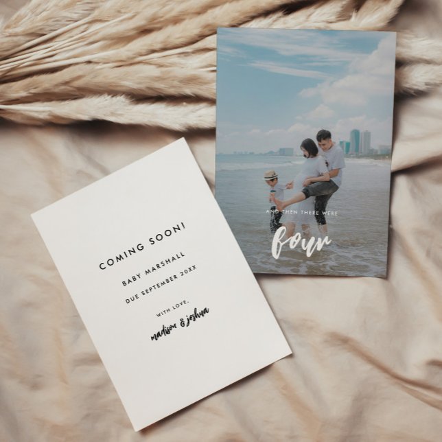 Modern Photo Baby Coming Soon Pregnancy Announcement (Creator Uploaded)