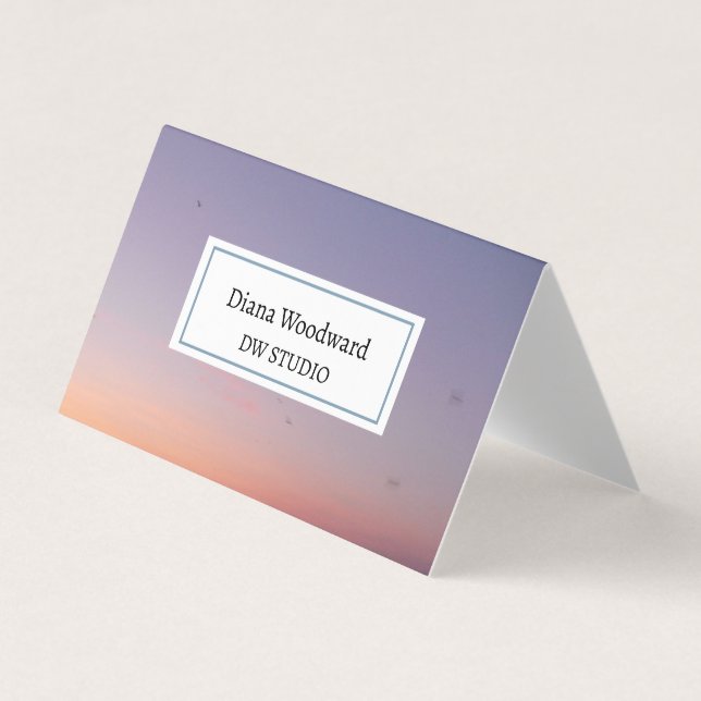 Modern Photo- Background Business Card (Front)