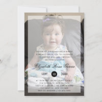 Modern Photo Baptism and First Birthday