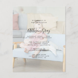 Modern Photo Baptism Budget Flyer