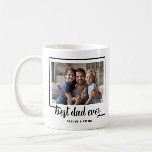 Modern Photo Best Dad Ever Coffee Mug