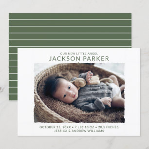 Modern Photo Birth Announcement