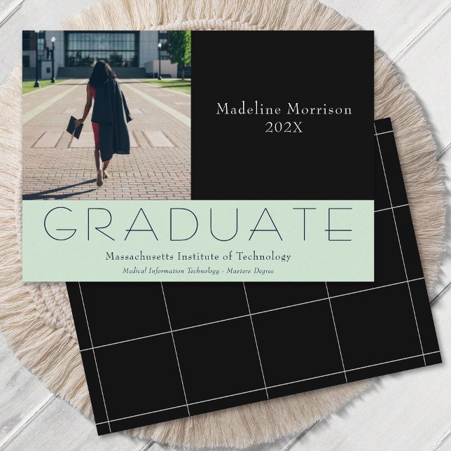 Modern Photo Black Mint Announcement (Creator Uploaded)