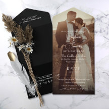 Modern Photo Black Wedding