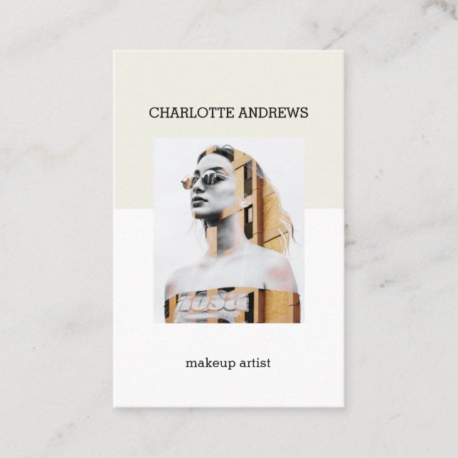 Modern Photo Business Card (Front)