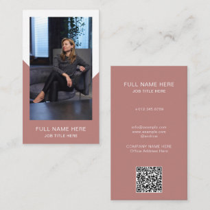 Modern Photo Business Card for Creative Profession