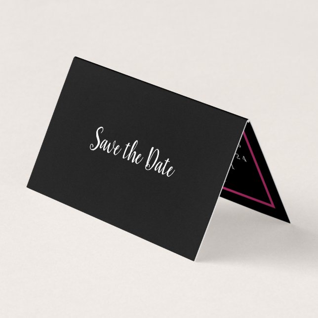 Modern Photo Calendar Save The Date Card (Front)