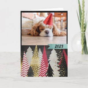 Modern Photo Christmas Holiday Card
