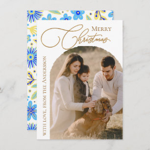 Modern Photo Christmas Holiday Card